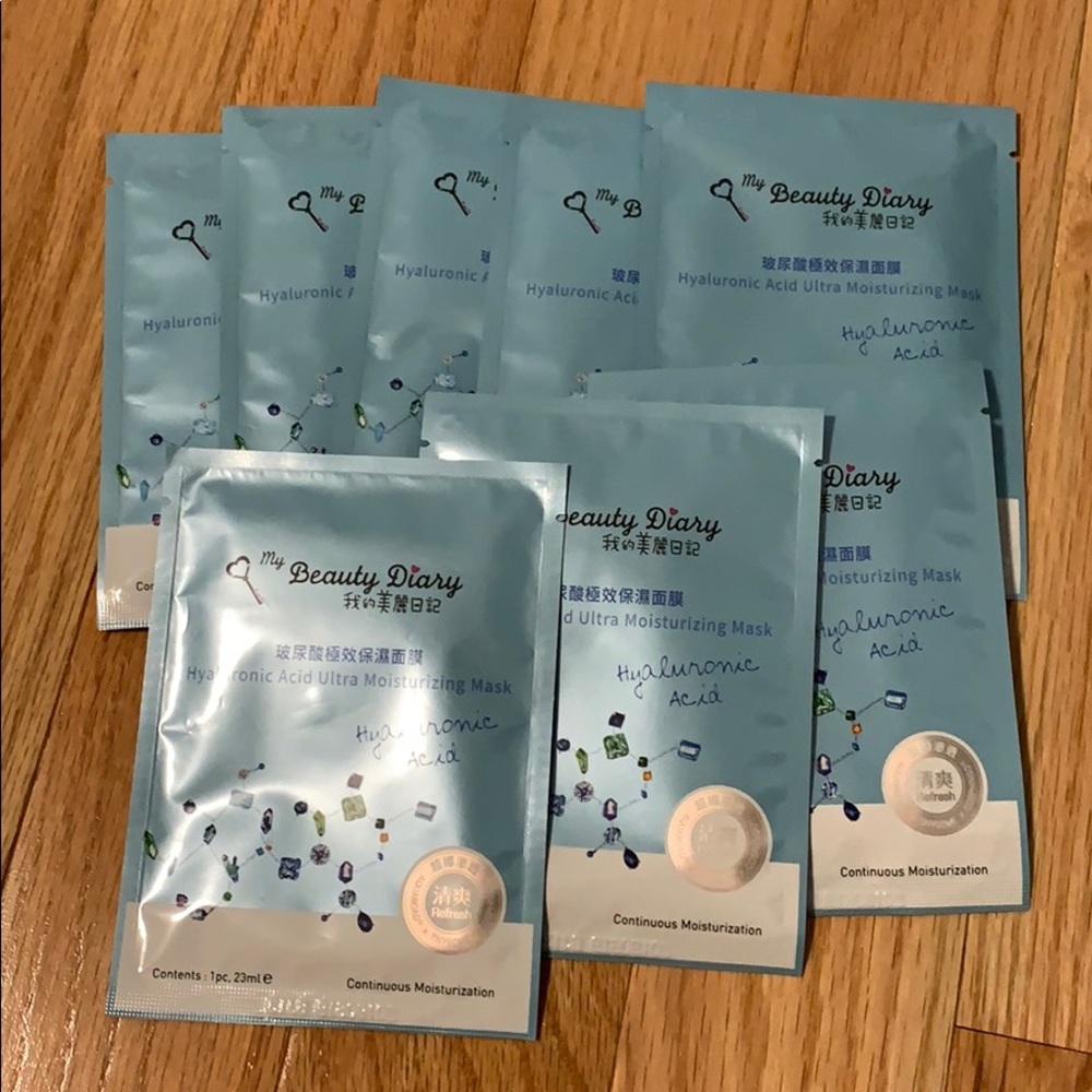 SET OF 8 KOREAN FACE MASKS